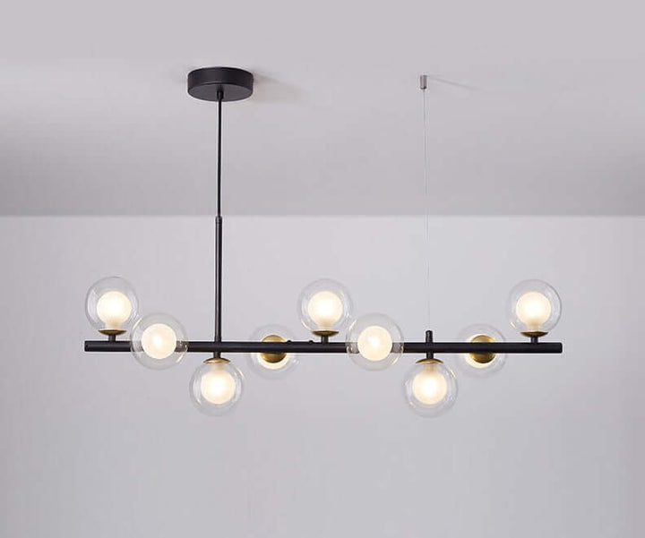 Elegant Glass & Iron Pendant Light