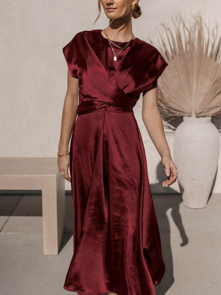 Embroidered Midi Dress for Women