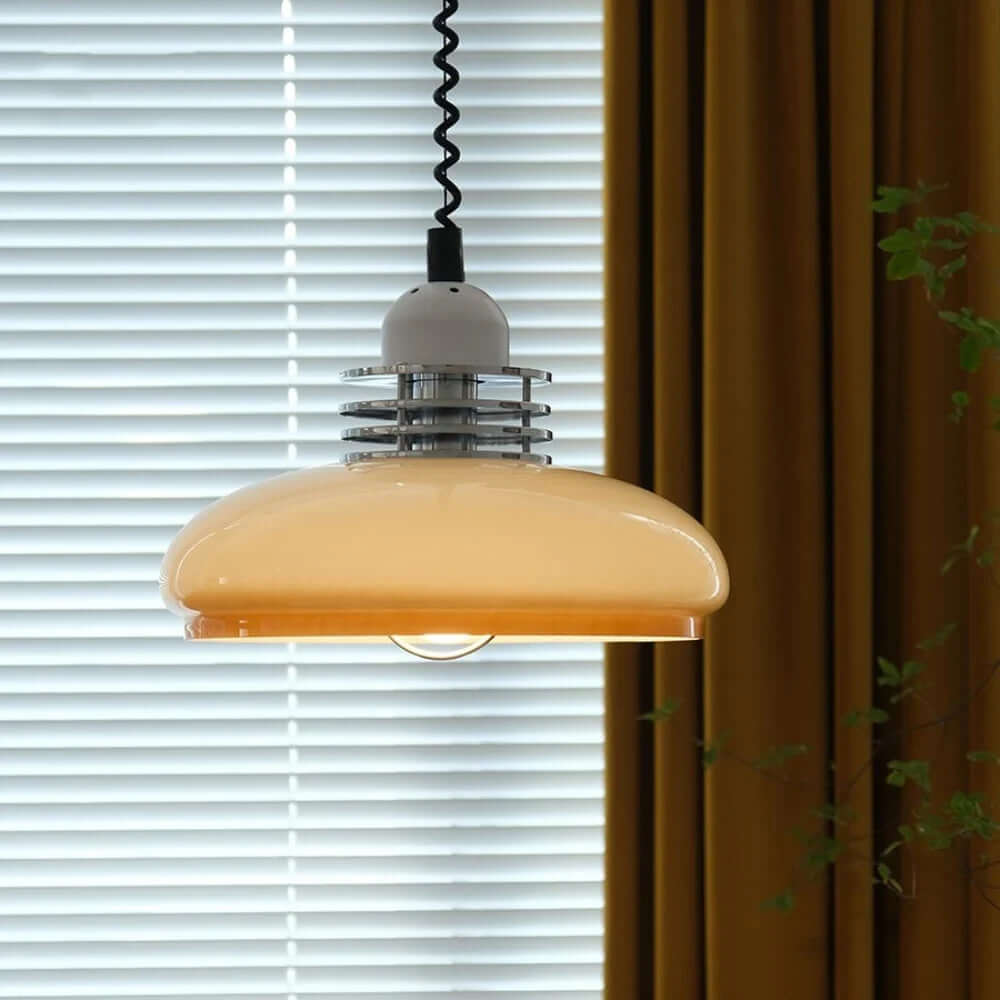 Art Deco Stained Glass Pendant Lamp 35cm