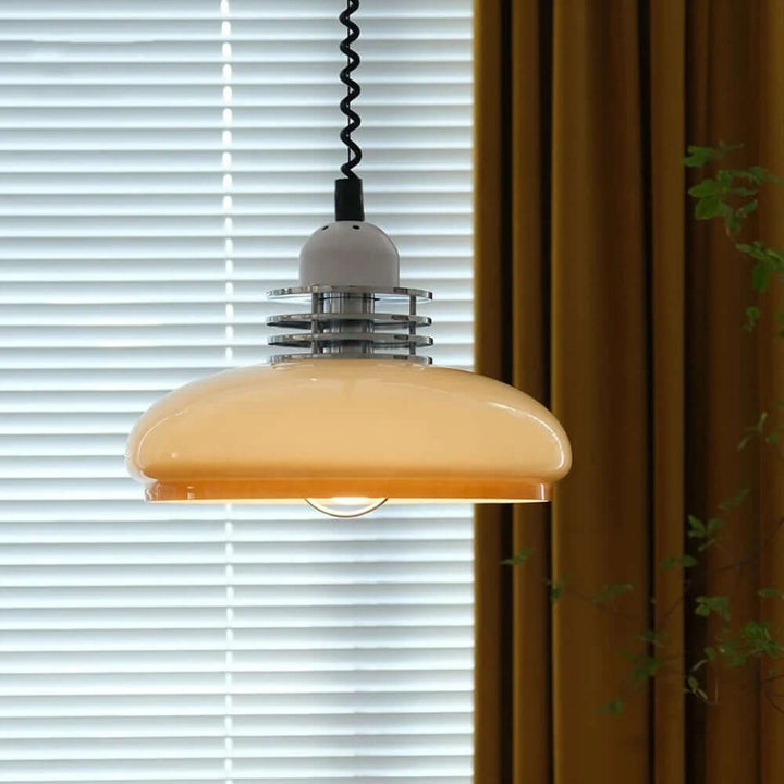 Art Deco Stained Glass Pendant Lamp 35cm