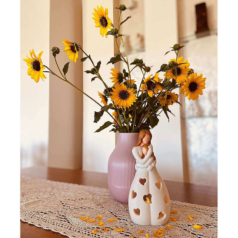 Decorative Resin Table Lamp with Warm Glow