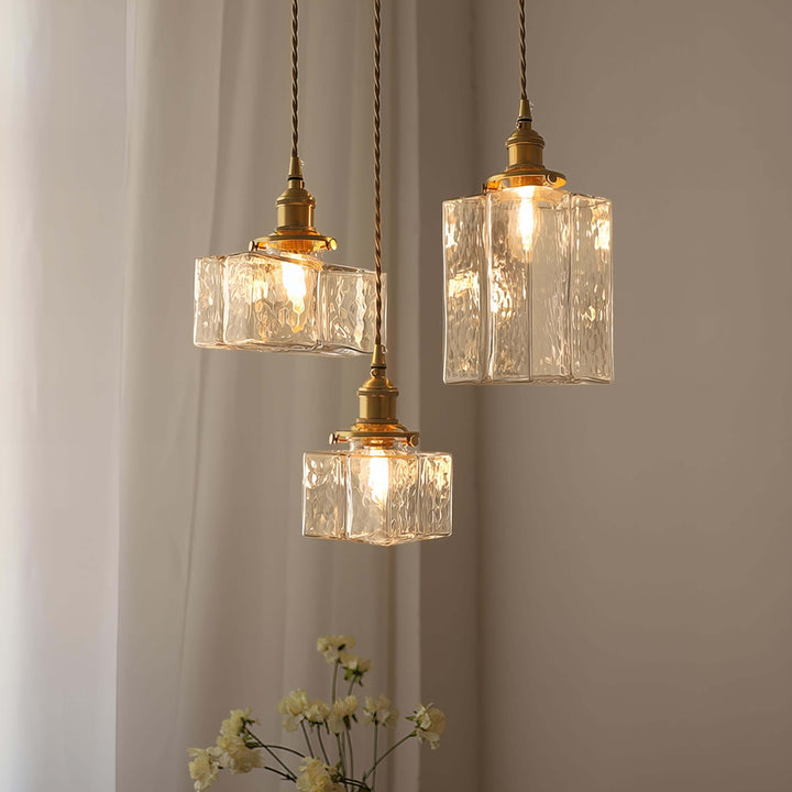 Retro Hanging Glass Lamp
