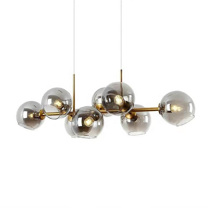 Modern Glass Ball Chandelier, 110cm, E27