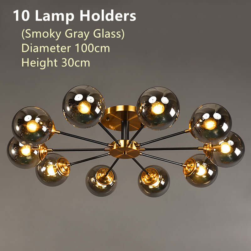 Modern Copper LED Chandelier