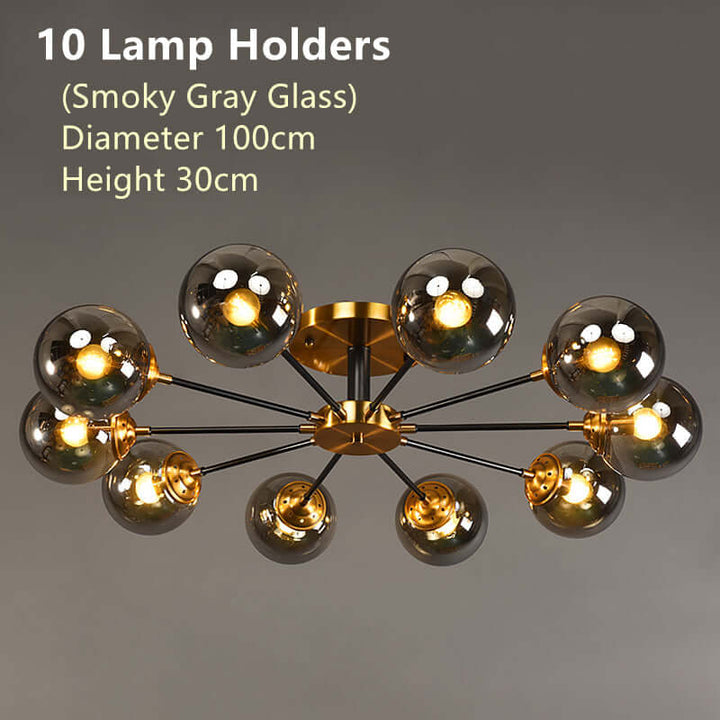Modern Copper LED Chandelier