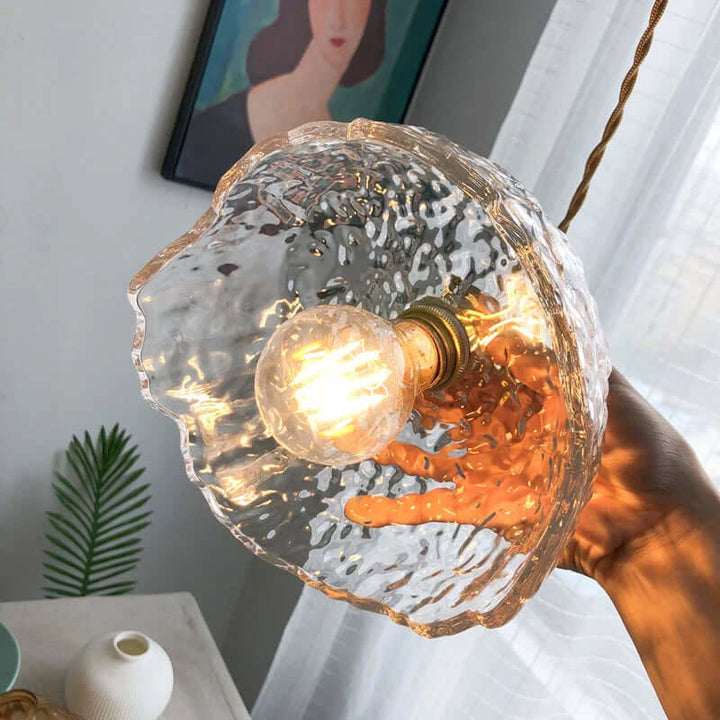 Modern Brass & Glass Pendant Light