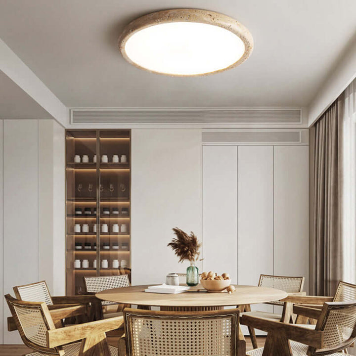 Natural Stone LED Ceiling Lamp 38cm