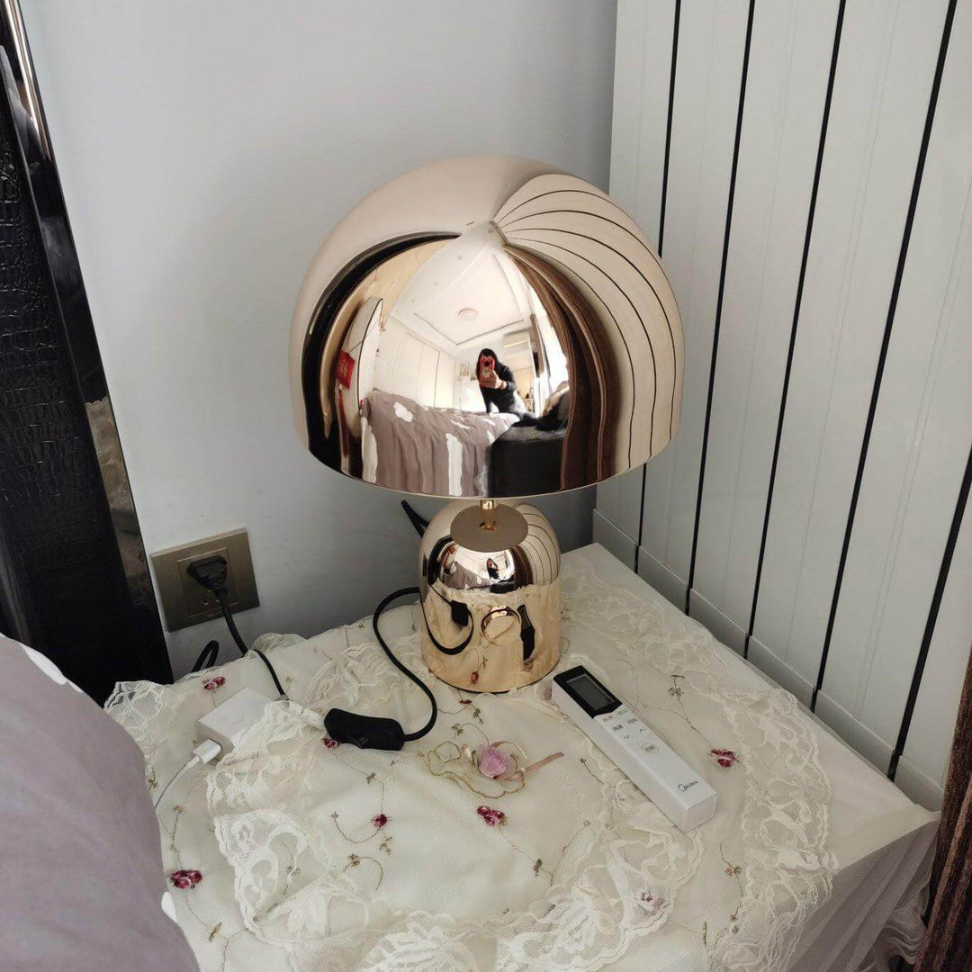 Modern Acrylic & Metal Bell Table Lamp
