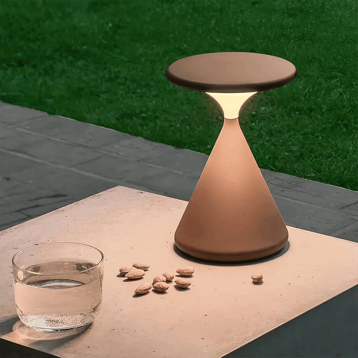 Cordless Hourglass Table Lamp