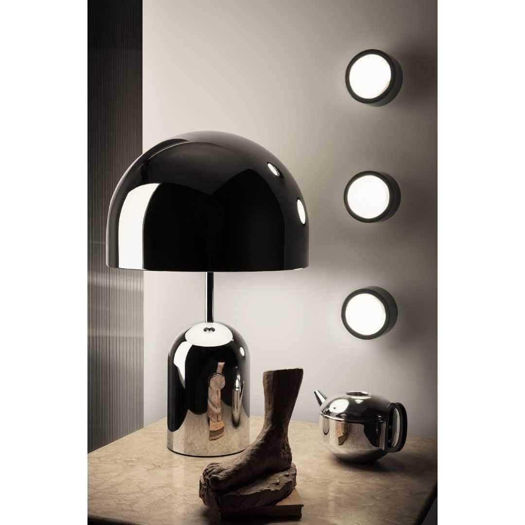 Modern Acrylic & Metal Bell Table Lamp