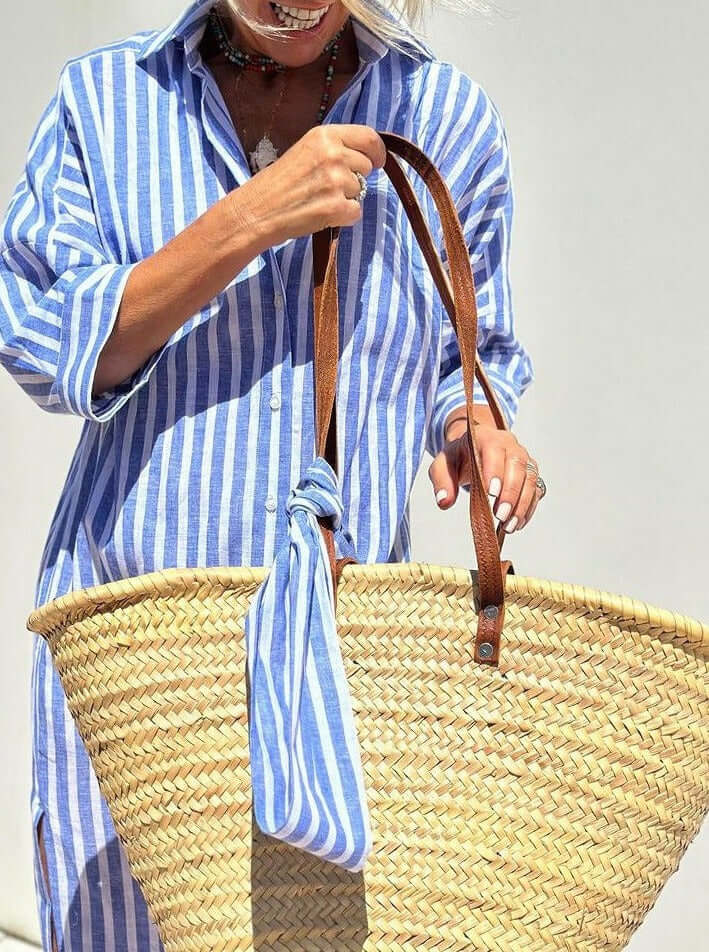 Striped Shirt Dress