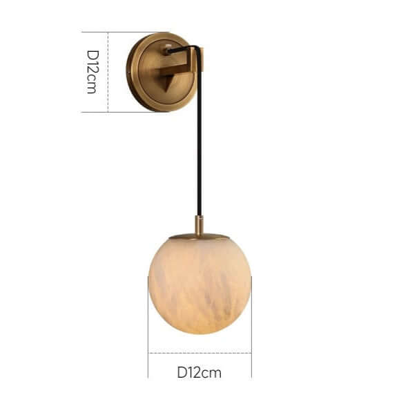 Minimalist Marble Wall Sconce Light Fixture