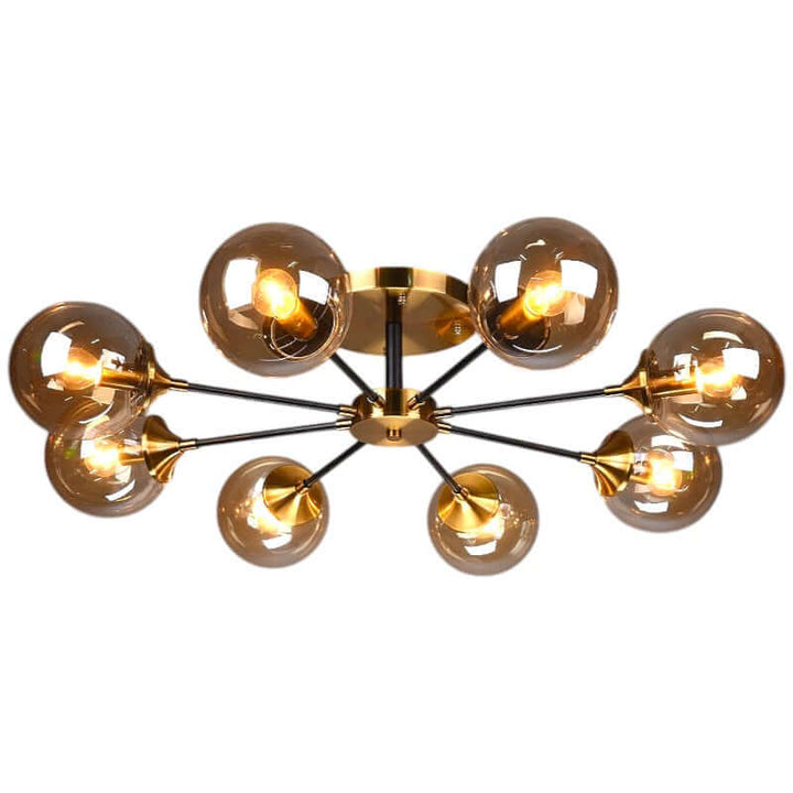 Modern Copper LED Chandelier