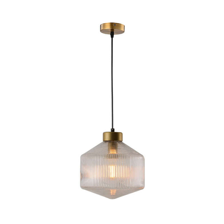 Modern Glass Drum Pendant Light
