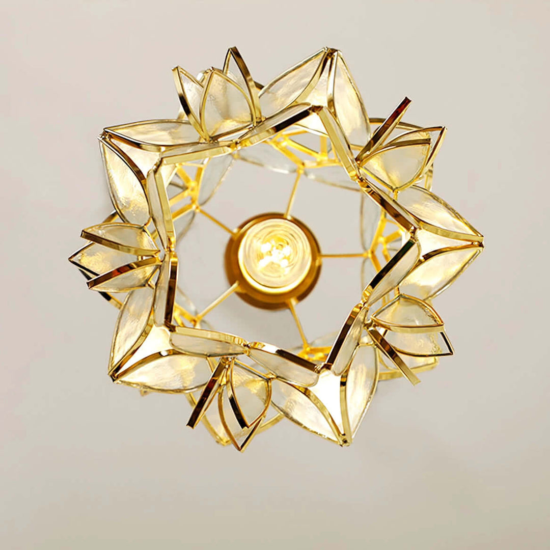 Capiz Shell Pendant Light, 20cm, Elegant Hanging Lamp