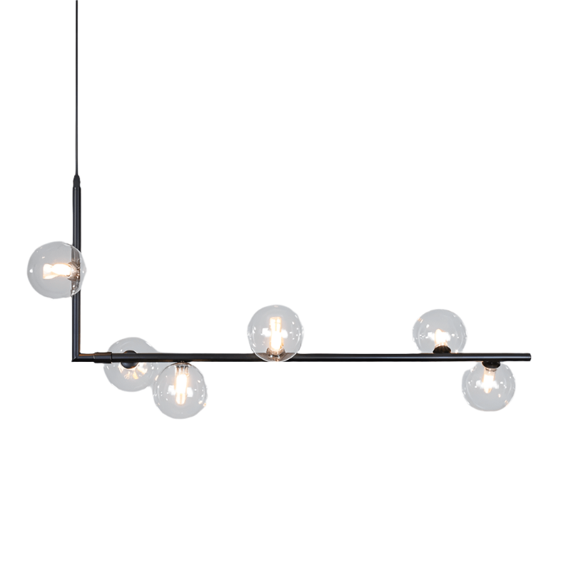 Frosted Glass Chandelier Modern Ceiling Light Fixture