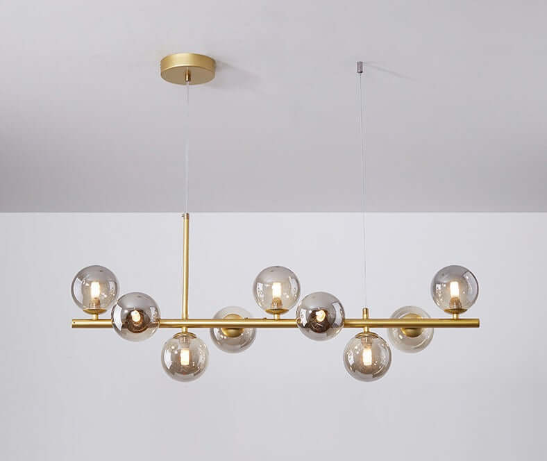Elegant Glass & Iron Pendant Light