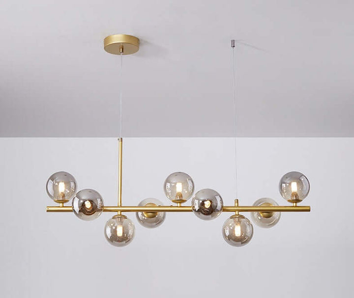 Elegant Glass & Iron Pendant Light