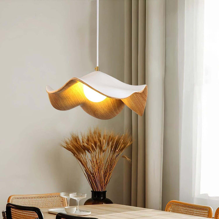 Decorative Resin Pendant Lamp with Leaf Design