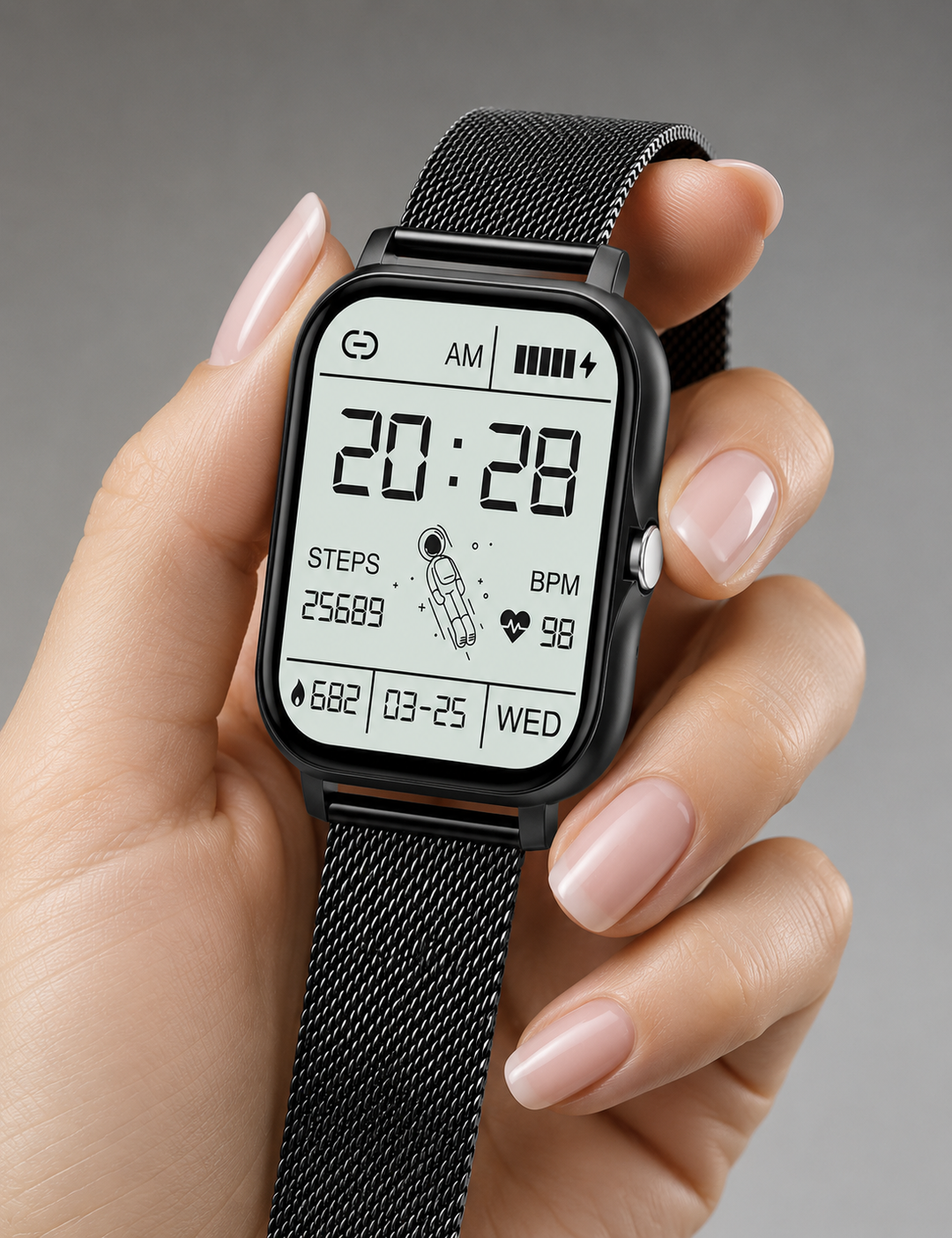 Unisex Smart Watch with Bluetooth Calling & Health Tracking