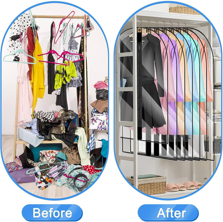 Dustproof extra-long dress cover, 180cm, for secure clothing storage & travel.