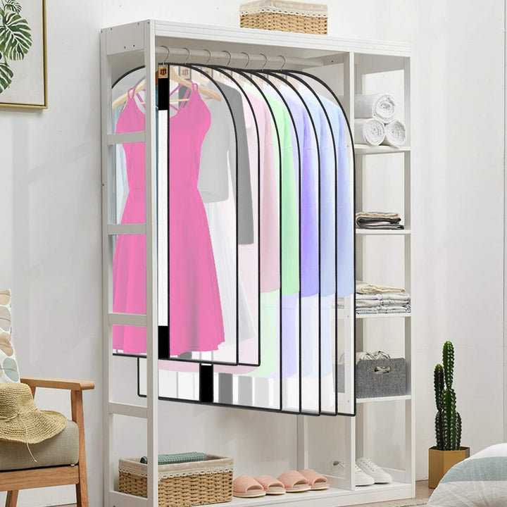 Garment bag with handles, 70 inches long, for wedding dresses & evening gowns.