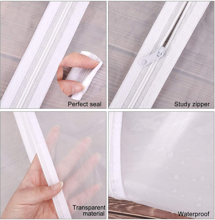 Long gown protector with handles, perfect for delicate formal dresses up to 180cm.