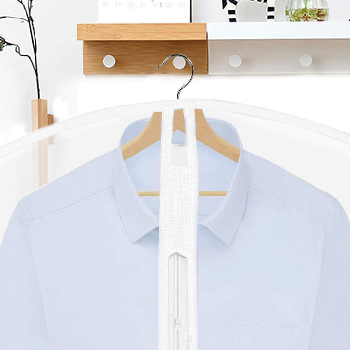 Travel-friendly 70-inch garment bag, safeguarding dresses and gowns from dust.