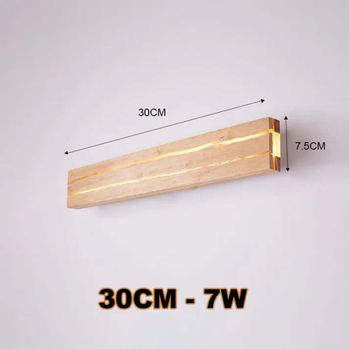 Modern Wood Crack LED Wall Sconce Light
