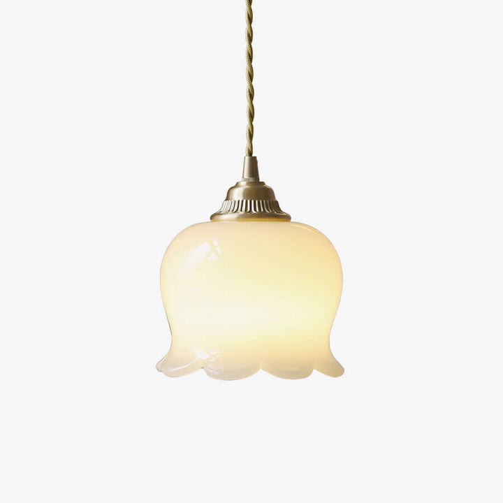 Floral Pendant Lamp, Elegant Hanging Ceiling Light Fixture
