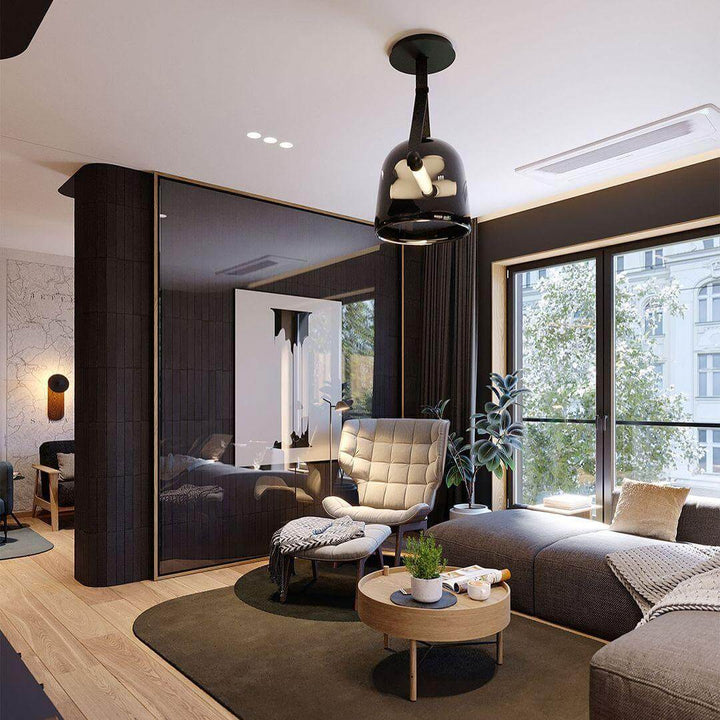 Modern Pendant Lamp with Metal Accents