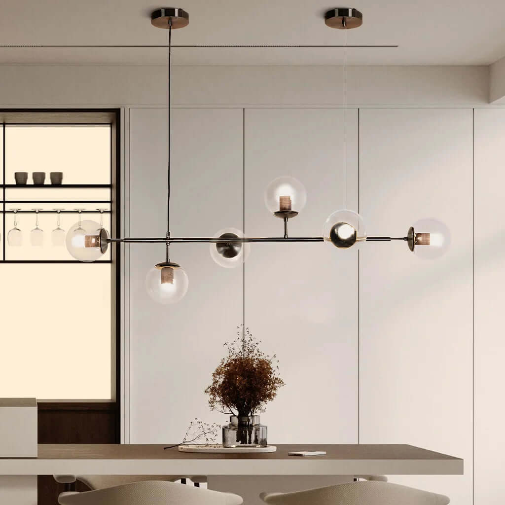 Modern Glass Orb Pendant Light