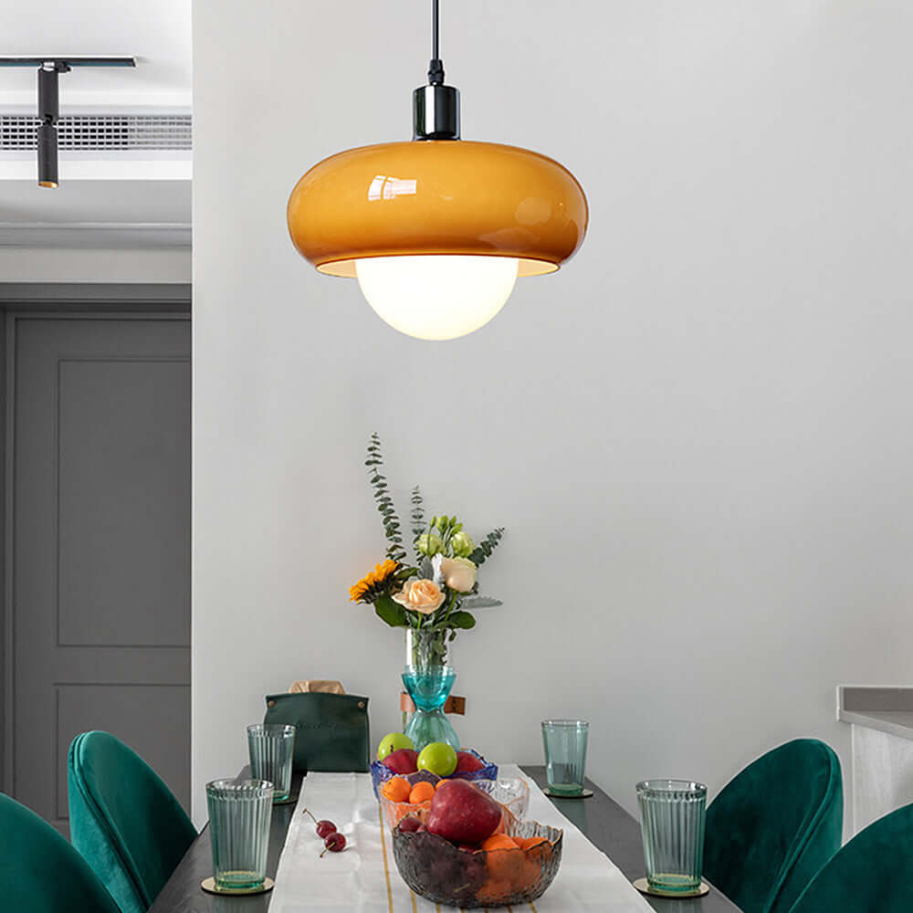 Modern Coffee Glass Pendant Light