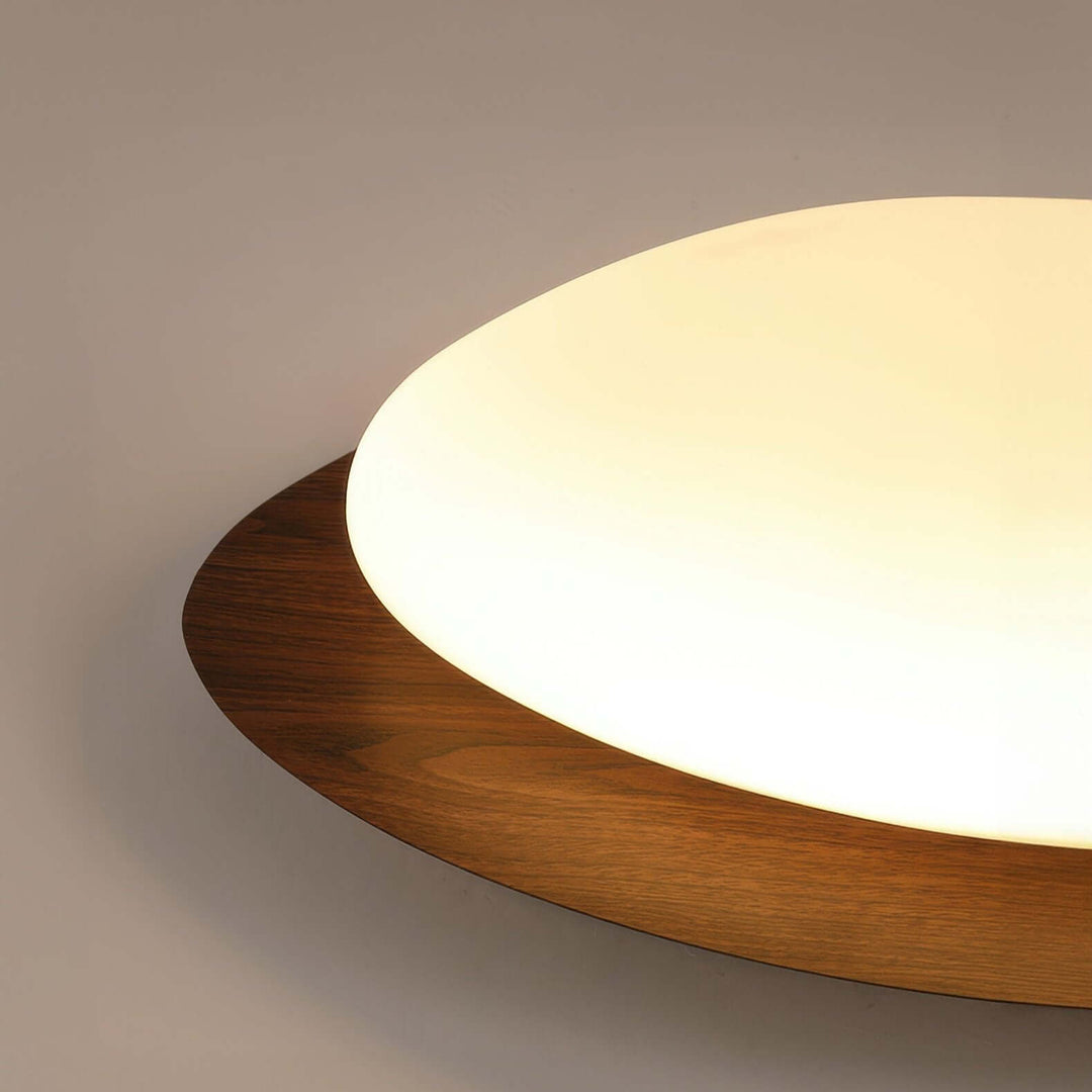 Modern Pebble Wood Grain LED Ceiling Light
