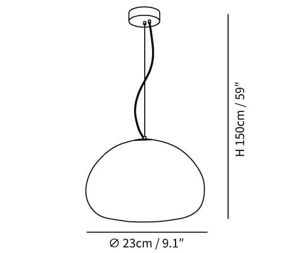 Glass Globe Pendant Light Fixture