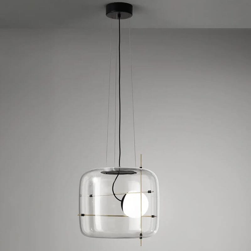 Modern Glass Pendant Light 30cm