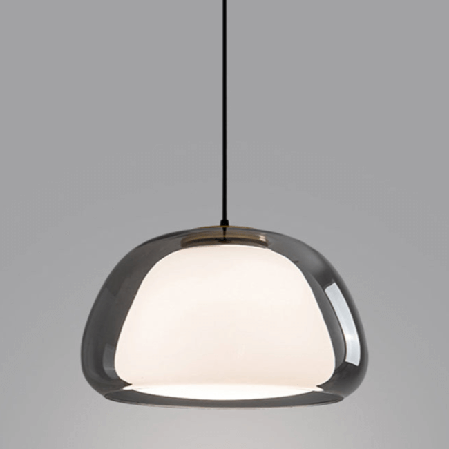 Modern White Glass Pendant Light