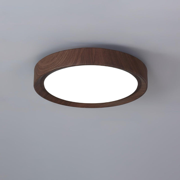 Modern Wood Grain LED Ceiling Light Fixture