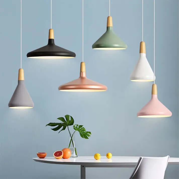 Conical Metal Pendant Lamp