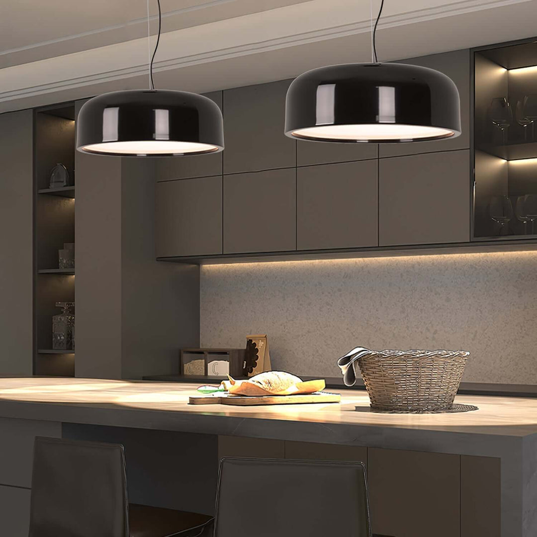 Modern Pendant Light 45/60cm - Aluminium & Polycarbonate