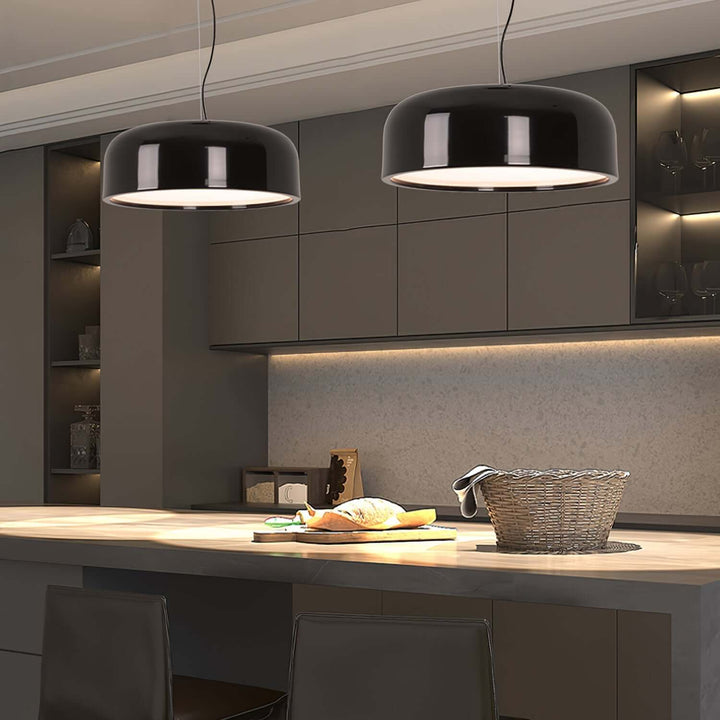 Modern Pendant Light 45/60cm - Aluminium & Polycarbonate