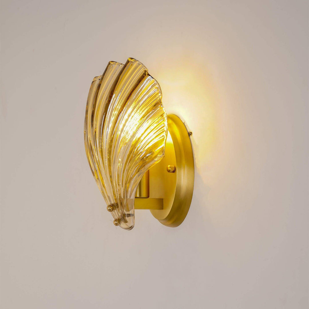 Seashell Wall Light Fixture, Nautical Decor, 20cm