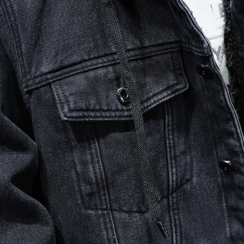 Men's Winter Denim Jacket with Lining