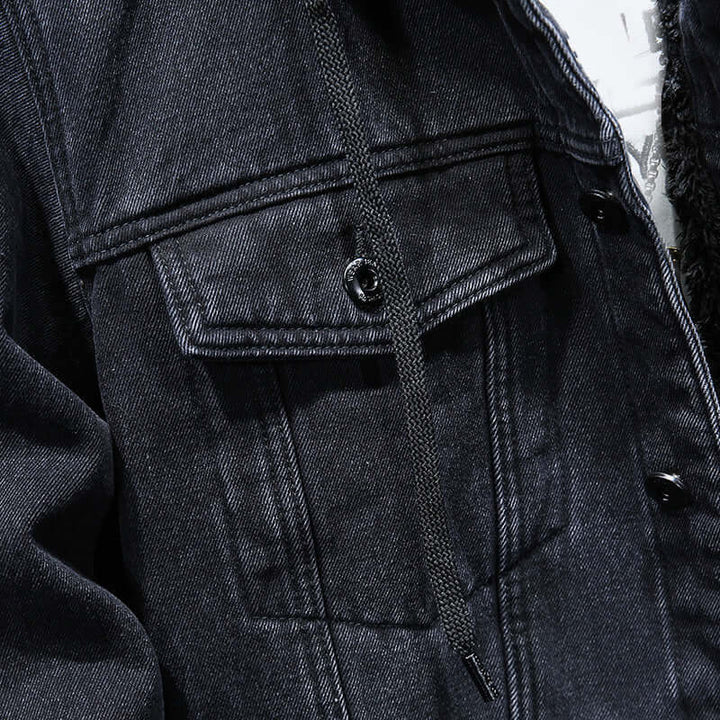 Men's Winter Denim Jacket with Lining