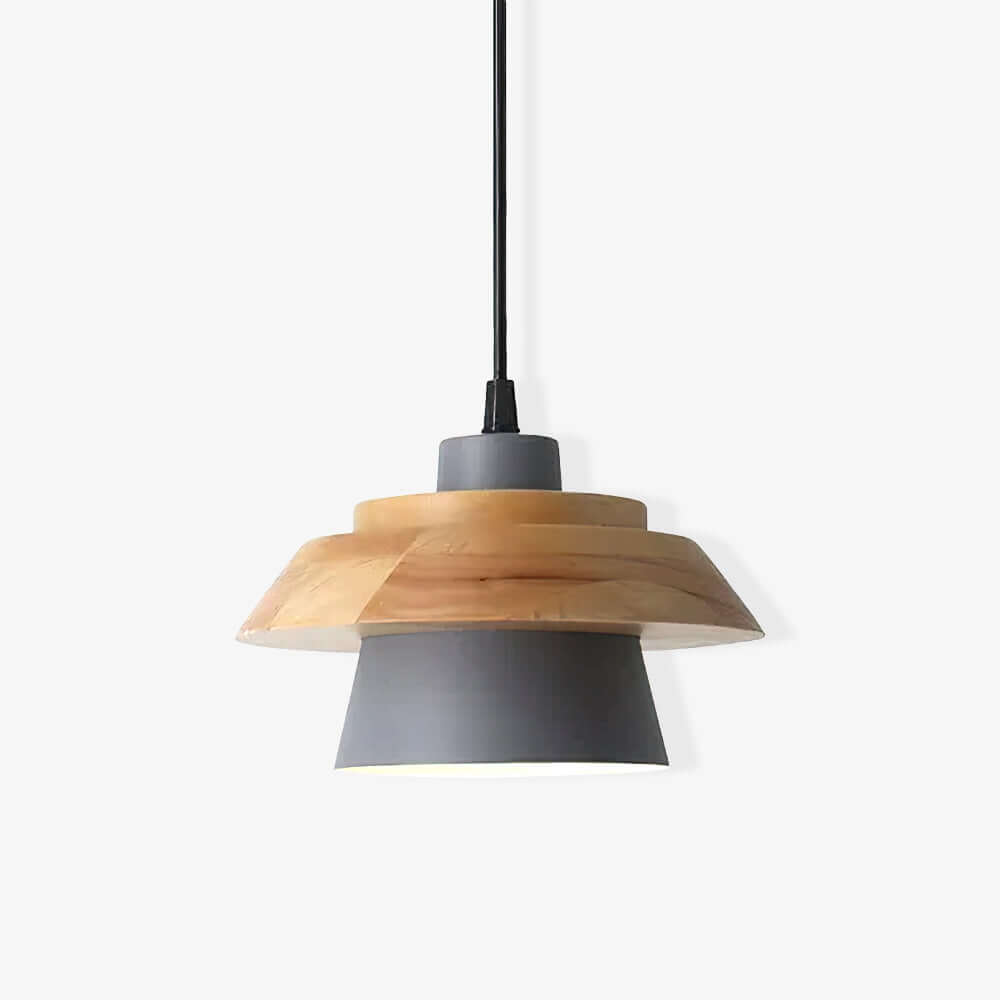 Natural Stone & Wood Pendant Lamp