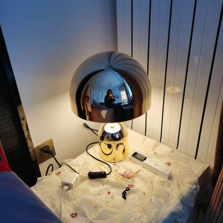 Modern Acrylic & Metal Bell Table Lamp