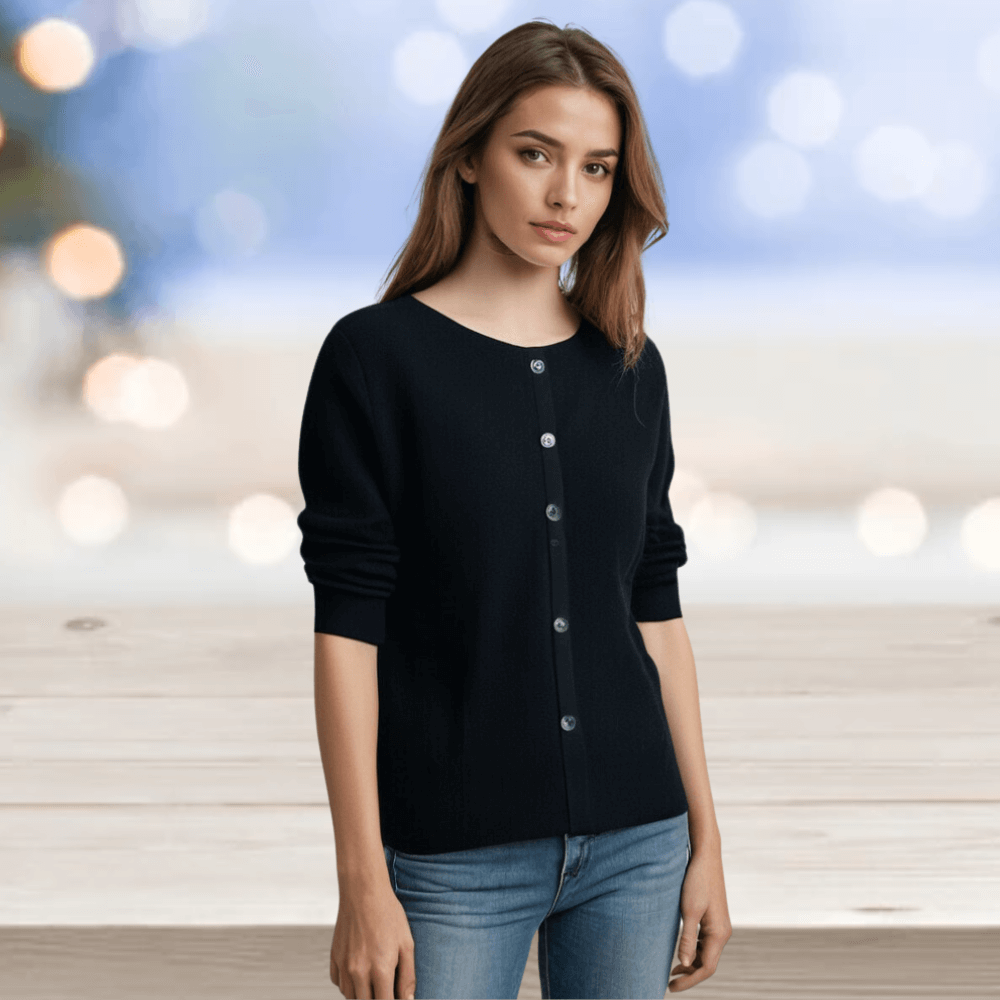 Women's Cardigan with V-Neck