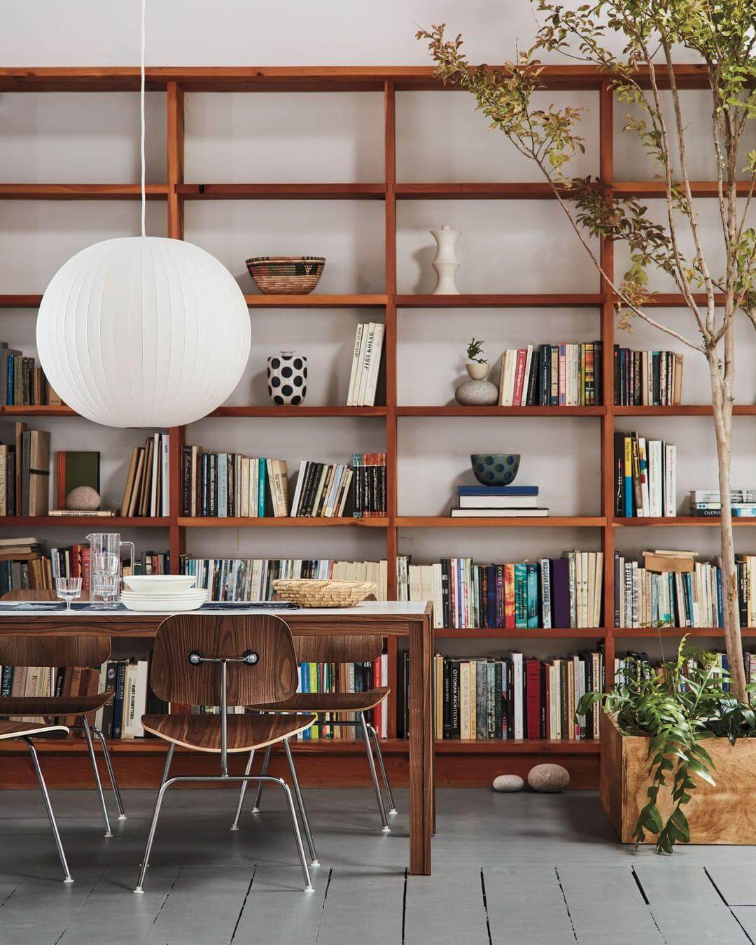Nordic Style Pendant Lamp with Semi-Wood Finish