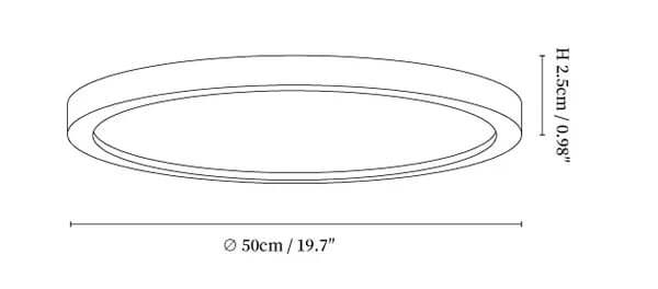 Ultrathin Round LED Ceiling Light Fixture