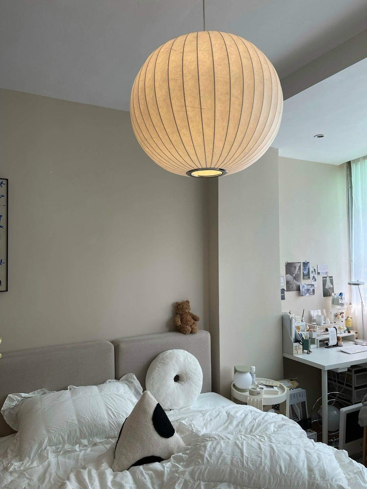 Nordic Style Pendant Lamp with Semi-Wood Finish